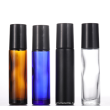 10Ml 15Ml 30Ml 50Ml Tall Black Matte Frosted Eye Essential Oils Roll On Glass Roller Bottles